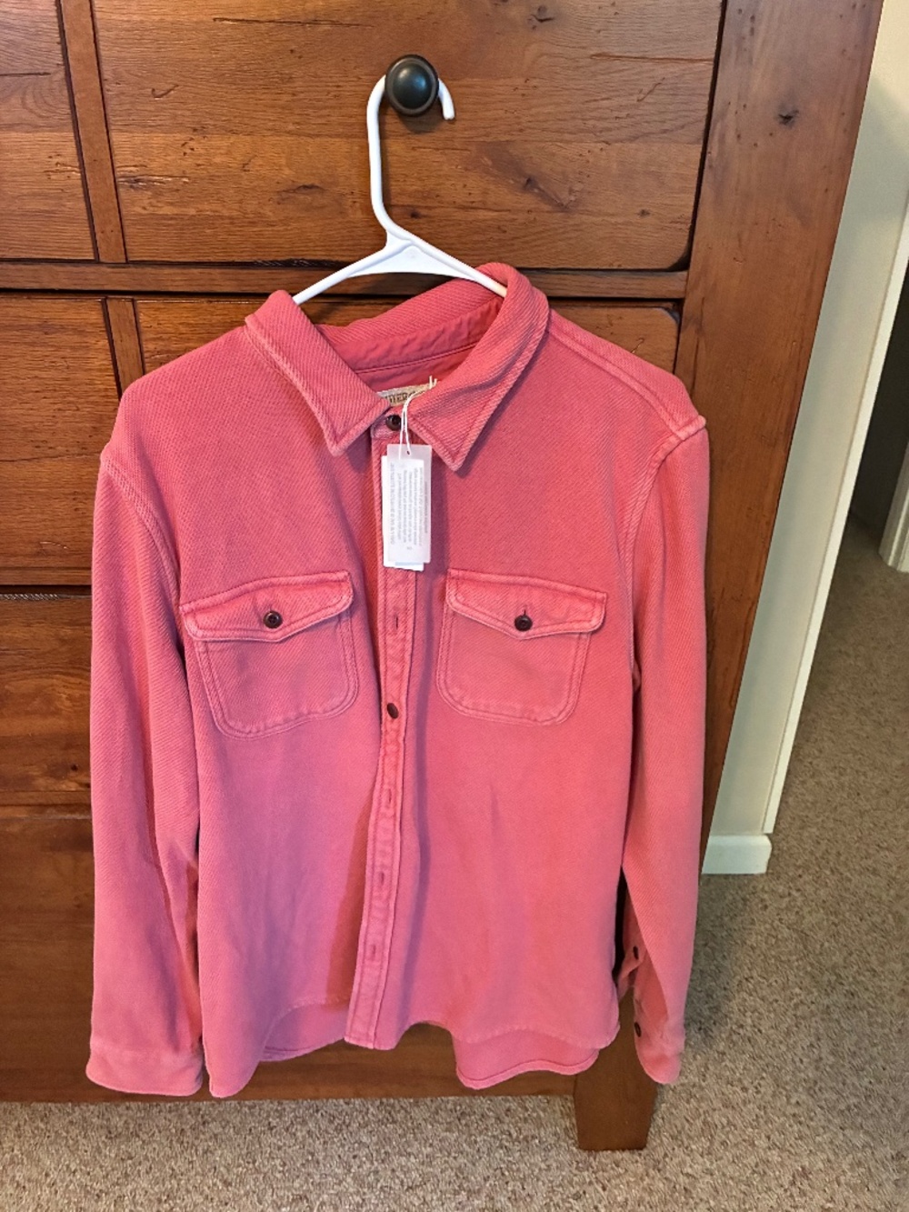 Outerknown Blanket Shirt men’s large, earth red color